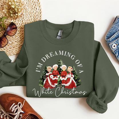 I'm Dreaming Of A White Christmas, Sweatshirt, Retro, Movie, Classic
