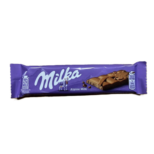 Milka Mini Chocolate Bar – Creamy Alpine Milk Chocolate 30g (France)