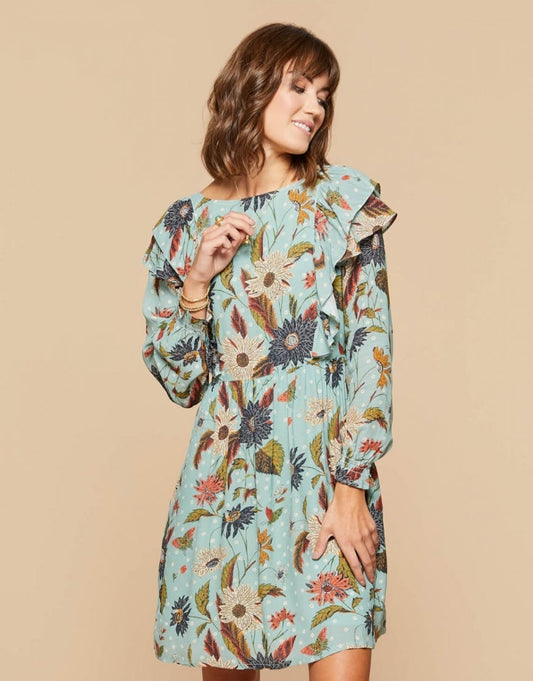 Millie Ruffle Dress - Riverside Station Vintage Floral