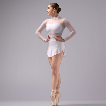White Ballet Pull On Skirt - Demi