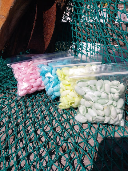 Bulk Pastel Dyed Bubble Shells – 3 oz Bag (80 Pieces) Craft & DIY Supplies