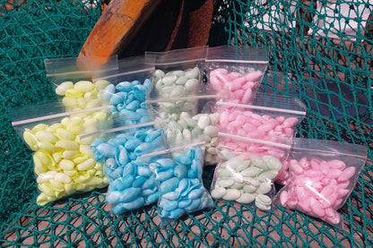 Bulk Pastel Dyed Bubble Shells – 3 oz Bag (80 Pieces) Craft & DIY Supplies