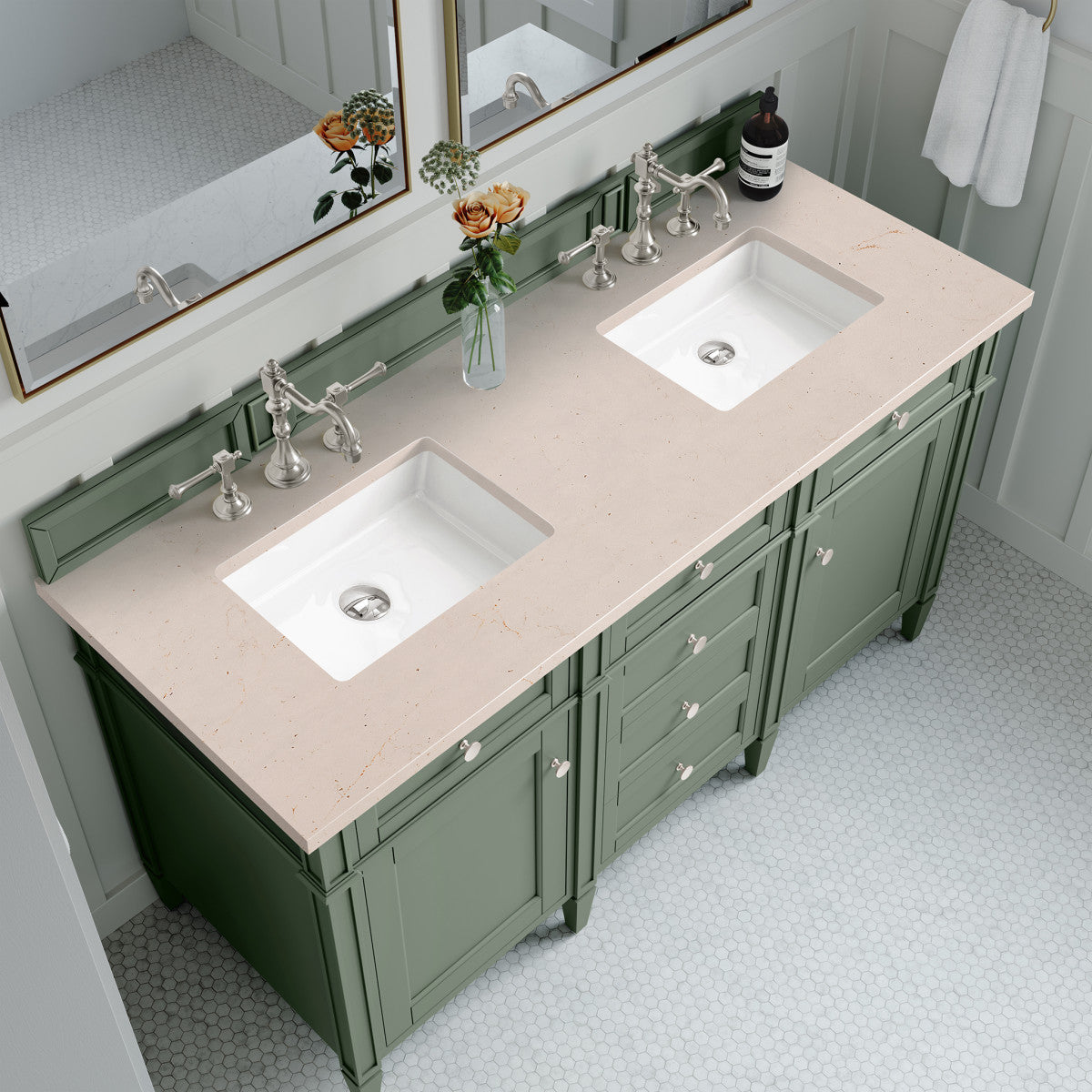 Brittany 60" Double Vanity Cabinet