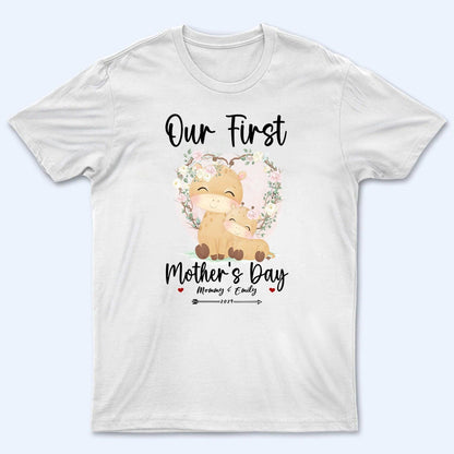 Our First Mother's Day - Personalized Custom T Shirt - Gift for Mom & Baby, Mother's Day Gift