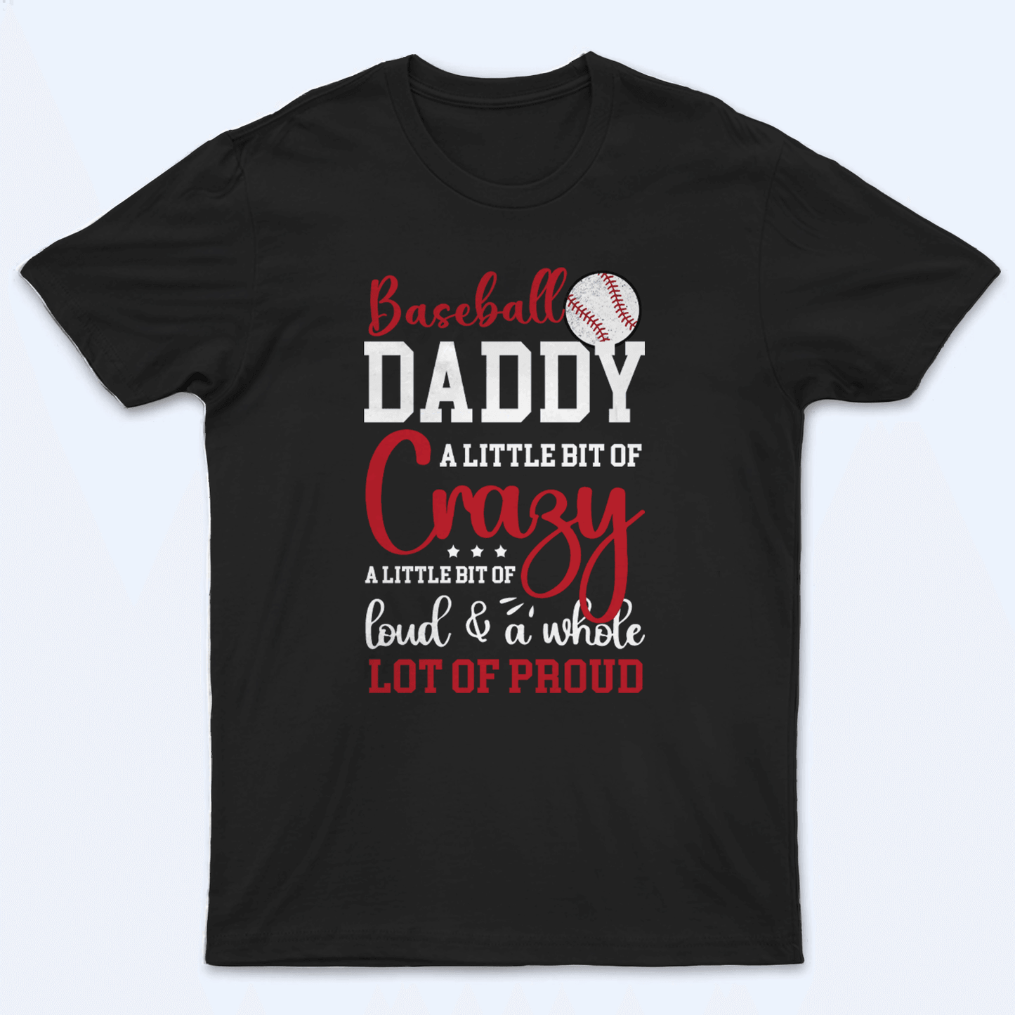 Crazy, Loud & Proud Sport Grandma - Personalized Custom T Shirt - Birthday, Loving, Funny Gift for Grandma/Nana/Mimi, Mom, Wife, Grandparent