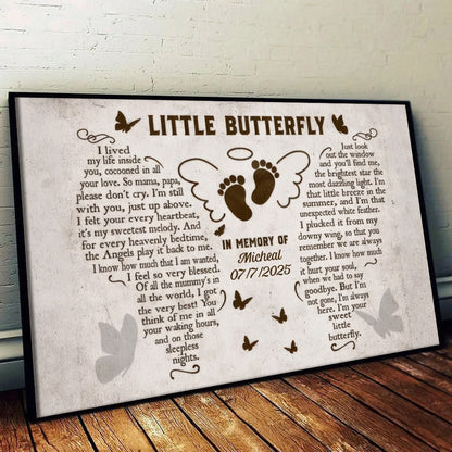 Custom Miscarriage Memorial Gift - Personalized Poster/Canvas - Pregnancy Loss, Baby Loss Wall Art