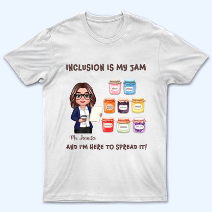 Teacher Teaching Is My Jam - Personalized Custom Shirt - Back To School Gift For Teacher, Educator, Kindergarten, Preschool, Pre K, Paraprofessional