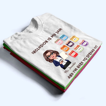 Teacher Teaching Is My Jam - Personalized Custom Shirt - Back To School Gift For Teacher, Educator, Kindergarten, Preschool, Pre K, Paraprofessional