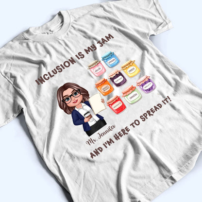 Teacher Teaching Is My Jam - Personalized Custom Shirt - Back To School Gift For Teacher, Educator, Kindergarten, Preschool, Pre K, Paraprofessional