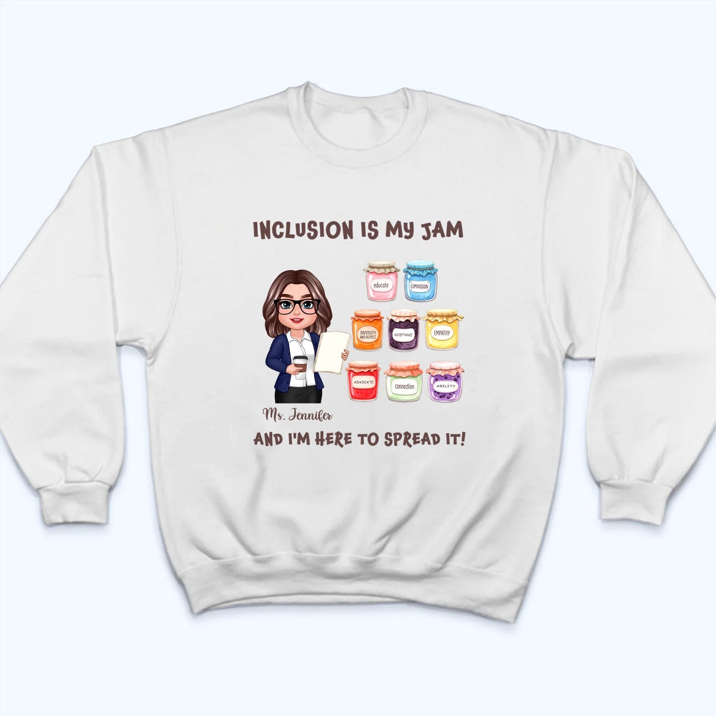 Teacher Teaching Is My Jam - Personalized Custom Shirt - Back To School Gift For Teacher, Educator, Kindergarten, Preschool, Pre K, Paraprofessional