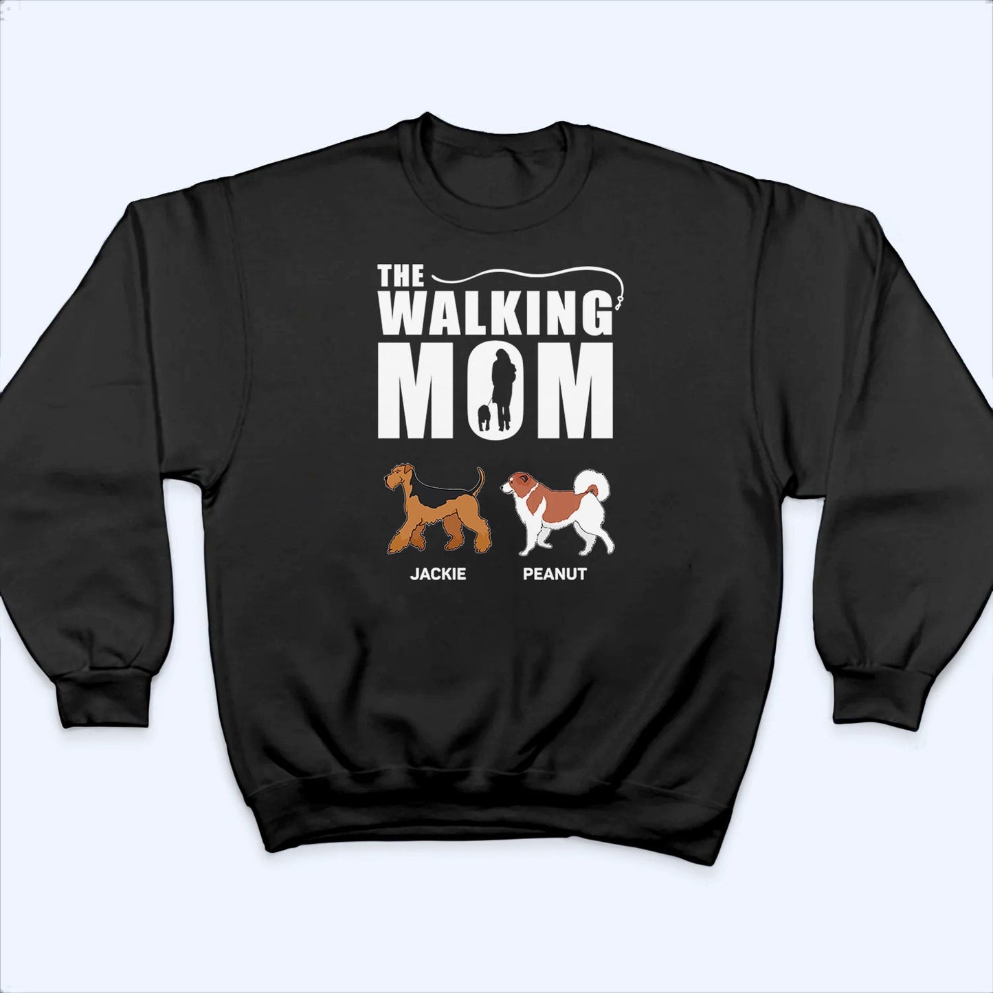 The Walking Dad - Personalized Custom T Shirt - Gift for Dog Mom, Dog Dad, Dog Lovers