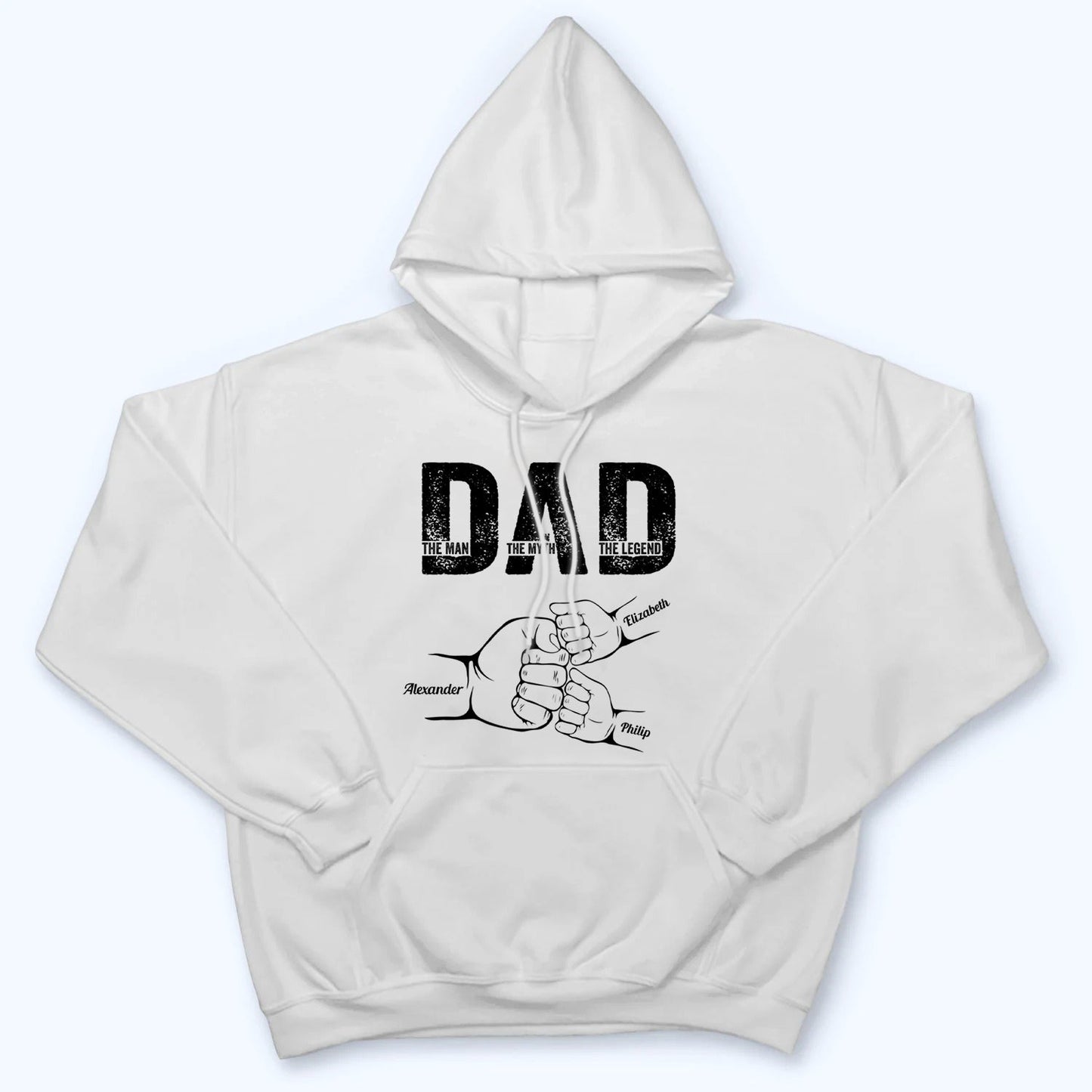 Dad The Man The Myth The Legend - Personalized Custom T Shirt - Gift for Dad,  Daddy, Father's Day