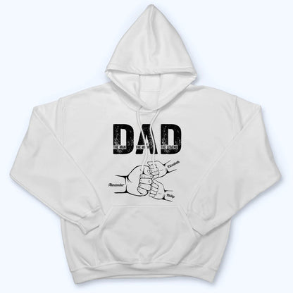 Dad The Man The Myth The Legend - Personalized Custom T Shirt - Gift for Dad,  Daddy, Father's Day