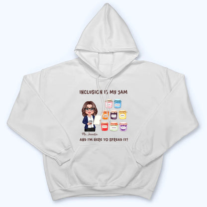 Teacher Teaching Is My Jam - Personalized Custom Shirt - Back To School Gift For Teacher, Educator, Kindergarten, Preschool, Pre K, Paraprofessional