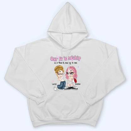 Our Friendship Is True Blessing - Personalized Custom T Shirt - Gift For Her, Besties, Friends, Sister, Soul Sisters