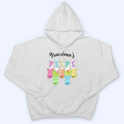 Grandma Peeps Easter - Personalized Custom T Shirt - Gift for Grandma/Grandparent