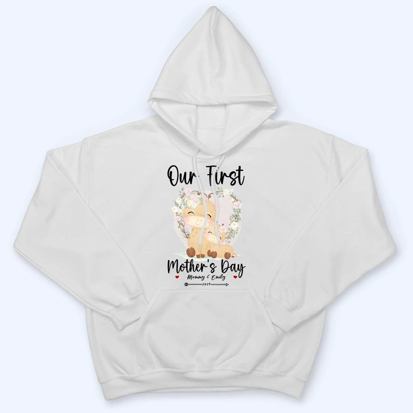 Our First Mother's Day - Personalized Custom T Shirt - Gift for Mom & Baby, Mother's Day Gift