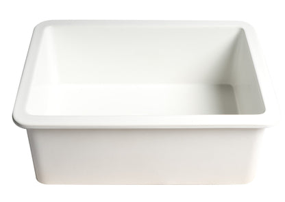 ALFI brand ABF2718UD 27" x 18" Fireclay Undermount / Drop In Firelcay Kitchen Sink