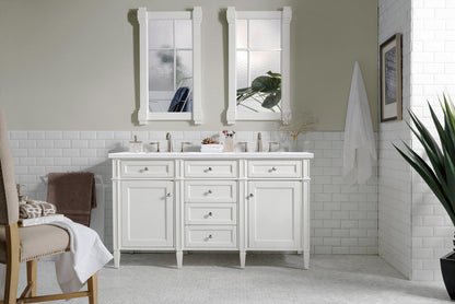 Brittany 60" Double Vanity in Bright White