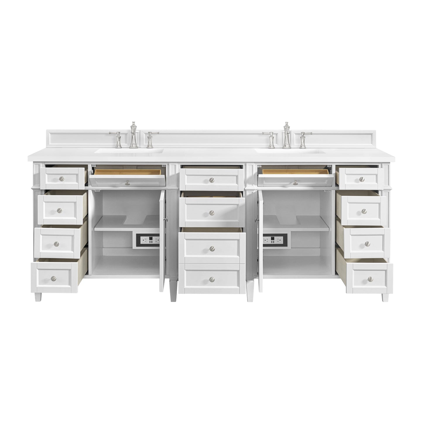 Brittany 84" Double Vanity in Bright White