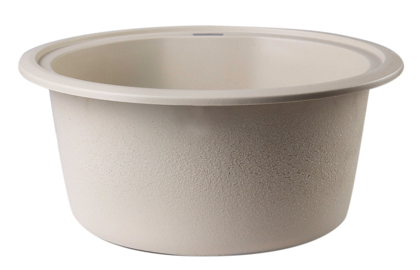 ALFI brand AB1717DI 17" Drop-In Round Granite Composite Kitchen Prep Sink