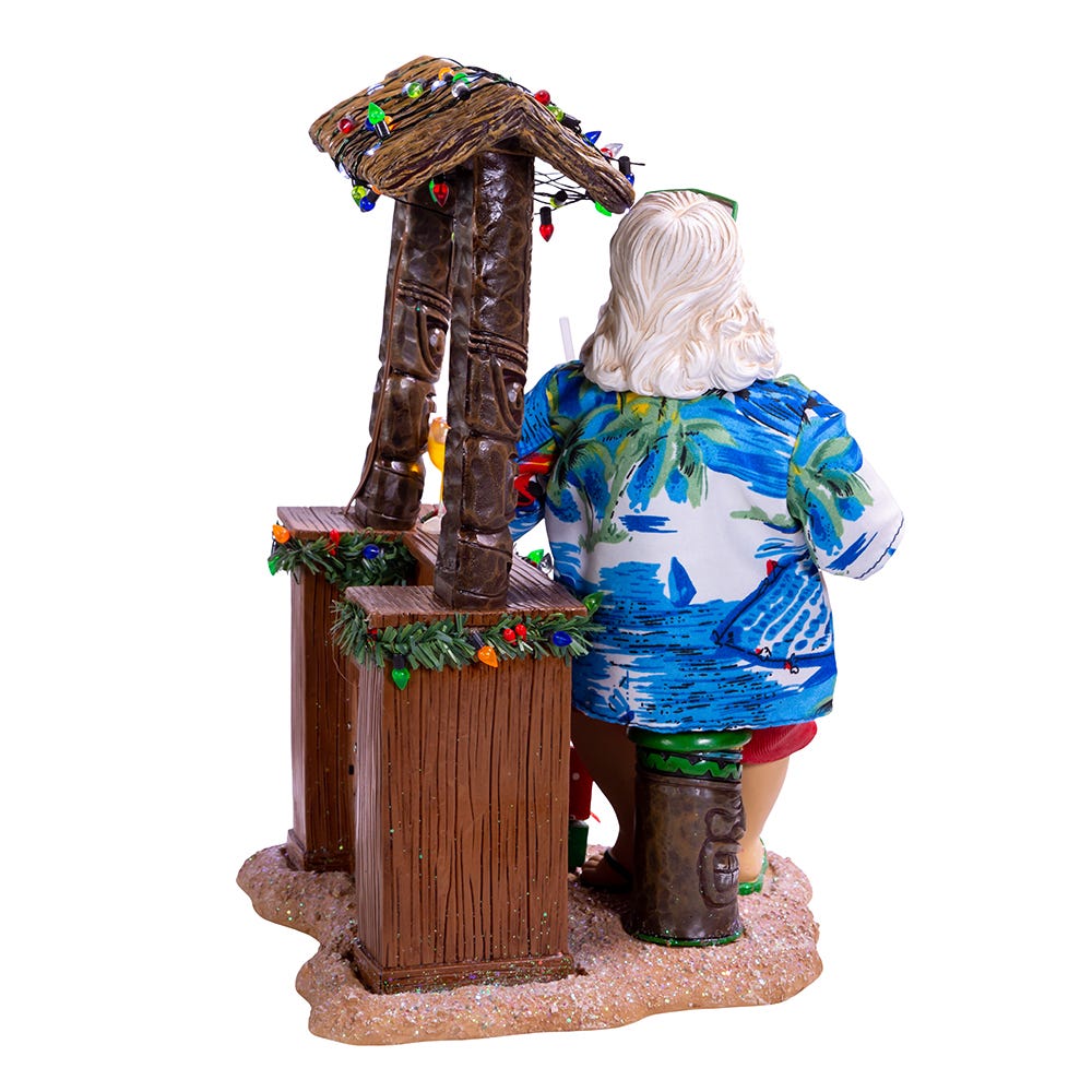 Tiki Santa Holiday Figurine - 11 inch