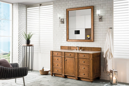Bristol 60" Single Vanity Cabinet, Bright White