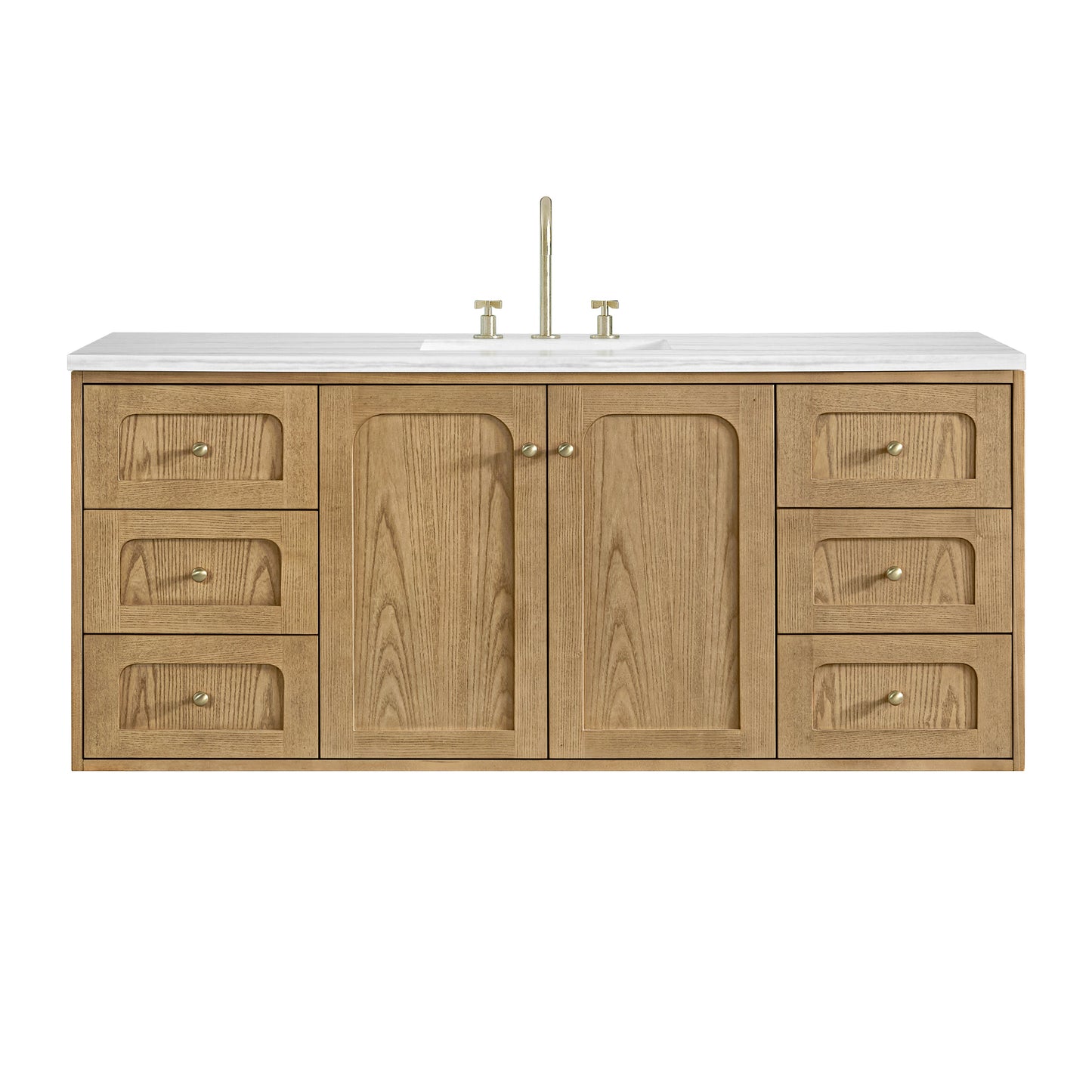 Laurent 60" Single Vanity, Light Natural Oak