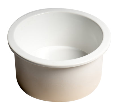 ALFI brand ABF1818R Round 18" x 18" Undermount / Drop In Fireclay Prep Sink