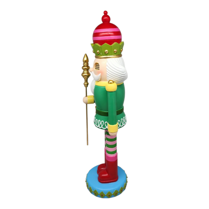 Resin Nutcracker with Moving Digital Eyes - 19 Inch