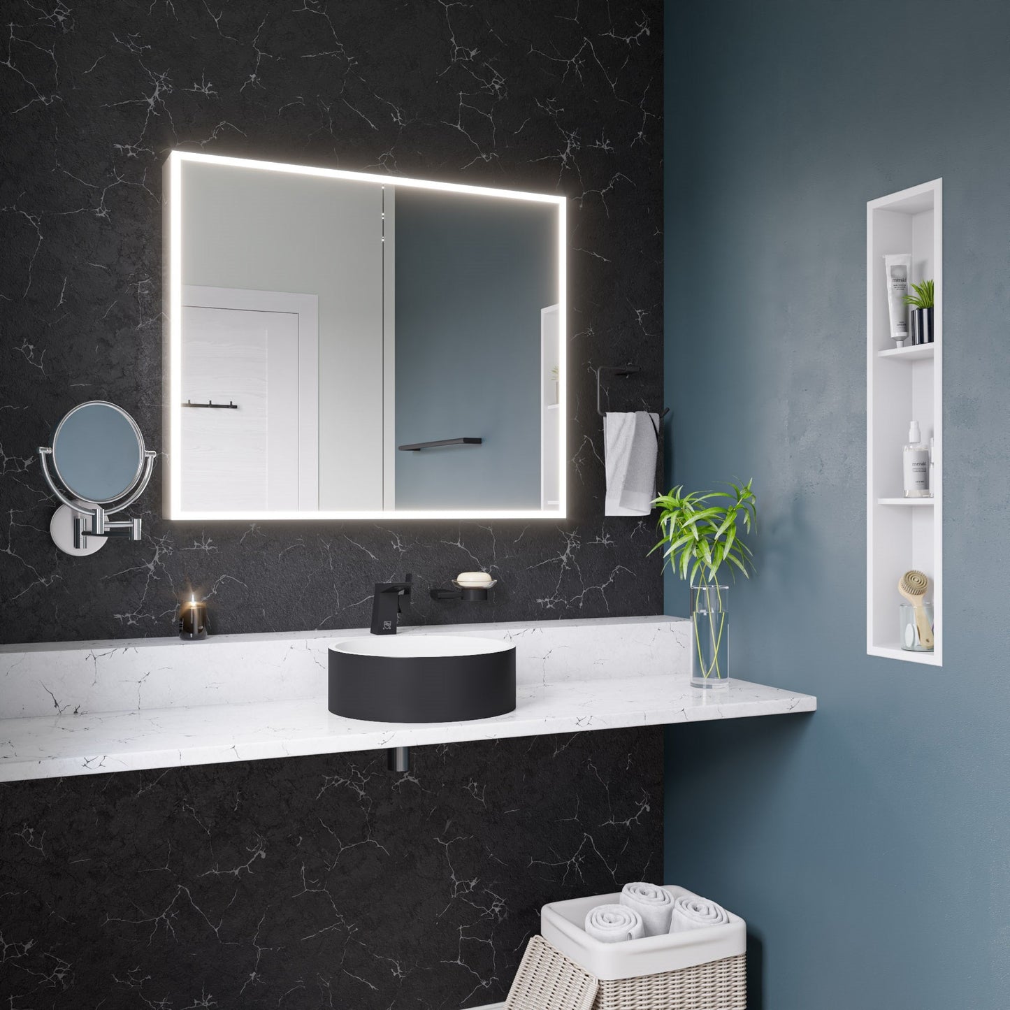 ALFI brand  ABRS15RBM Black Matte 15" Round Solid Surface Resin Sink