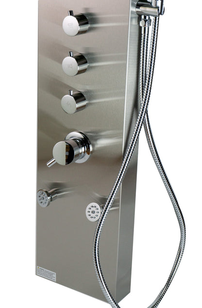 ALFI brand  ABSP40 Stainless Steel Shower Panel with 6 Body Sprays