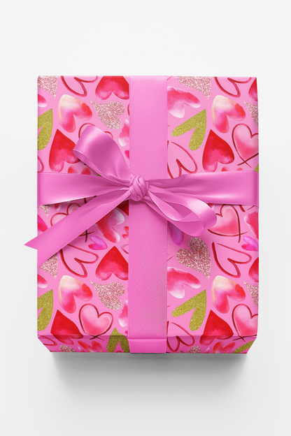 Mixed Hearts Pink