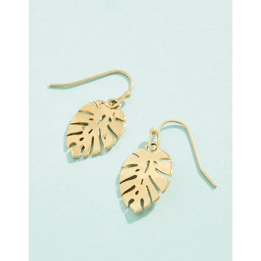 Monstera Earrings - Splash Collection