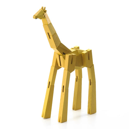 Modern Wooden Giraffe Decor – Interactive Puzzle & Art Piece