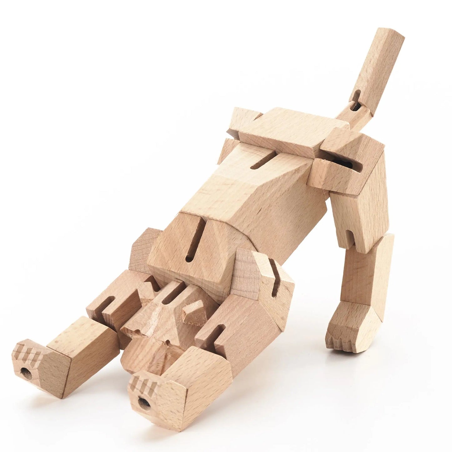 Modern Wooden Tiger Decor – Interactive Puzzle & Art Piece