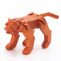 Modern Wooden Tiger Decor – Interactive Puzzle & Art Piece