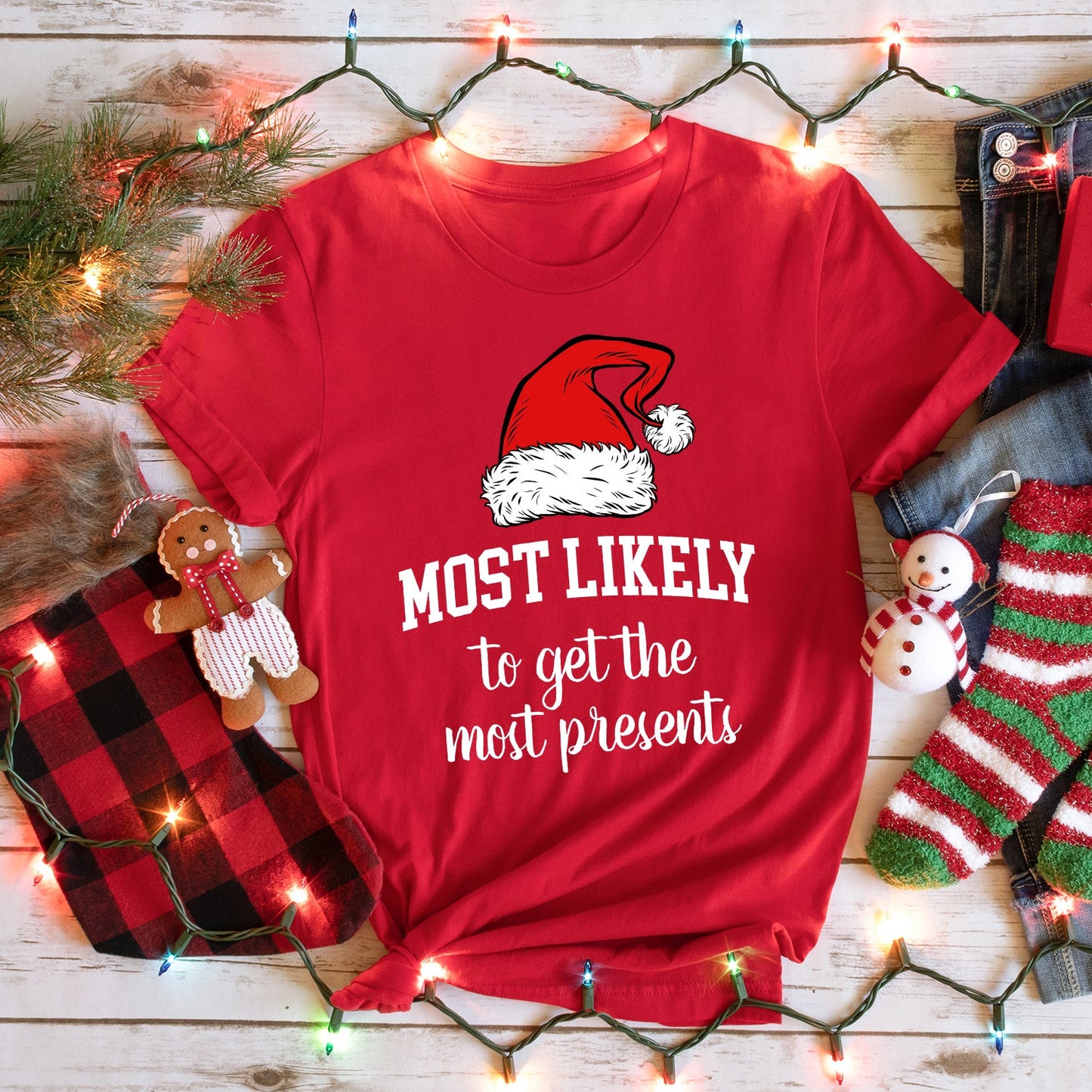 Most Likely To Christmas Family Tees - 40 Designs! Comfort Colors T-Shirt