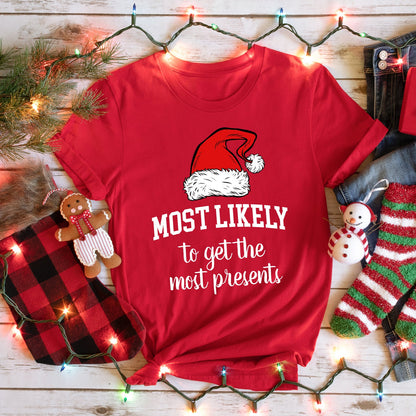 Most Likely To Christmas Family Tees - 40 Designs! Comfort Colors T-Shirt