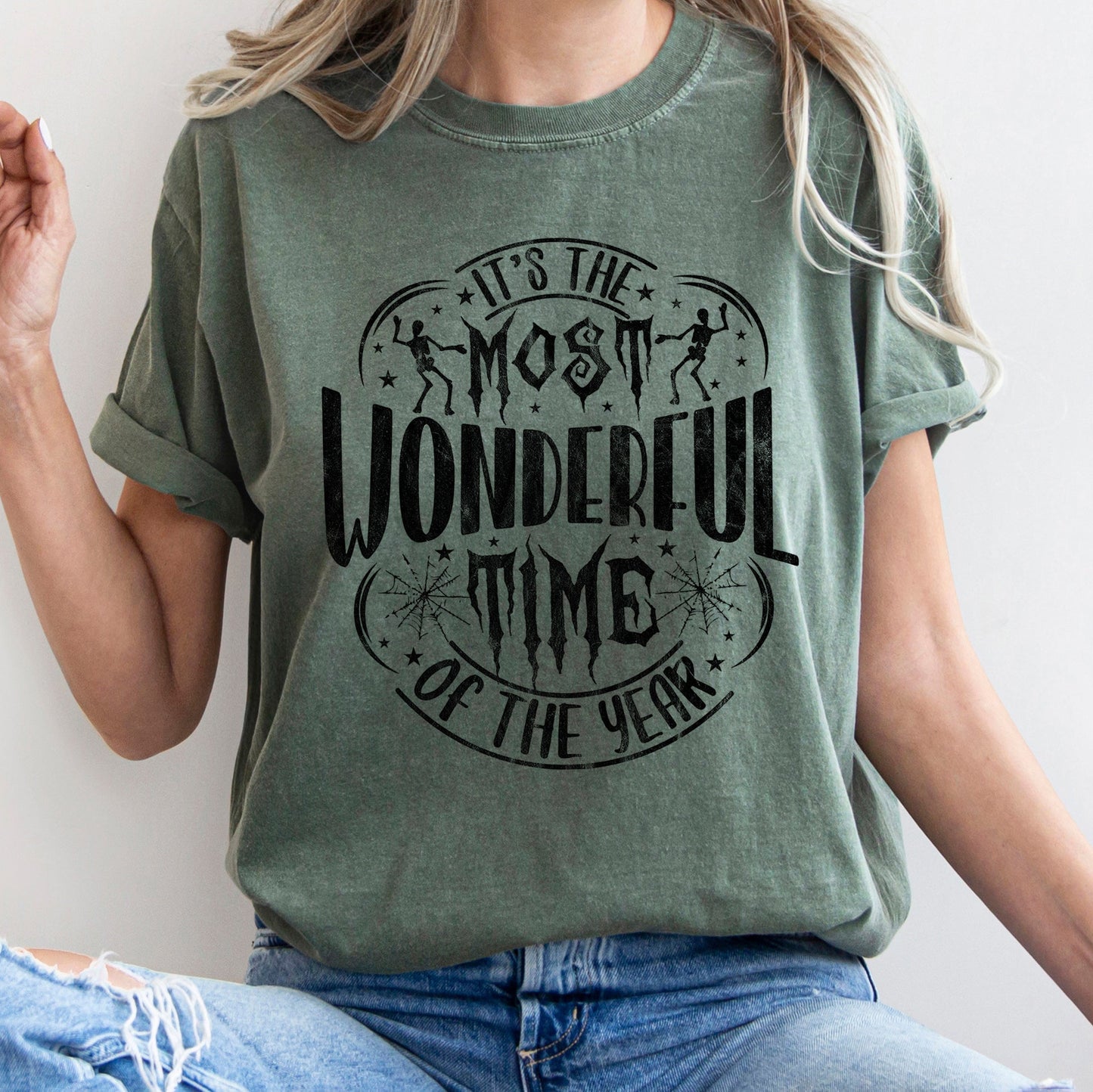 It's The Most Wonderful Time Of The Year Retro Halloween Comfort Colors Tshirt