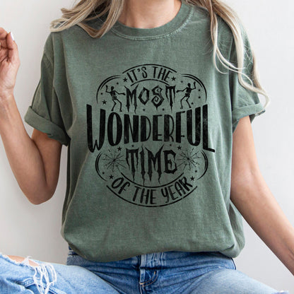 It's The Most Wonderful Time Of The Year Retro Halloween Comfort Colors Tshirt