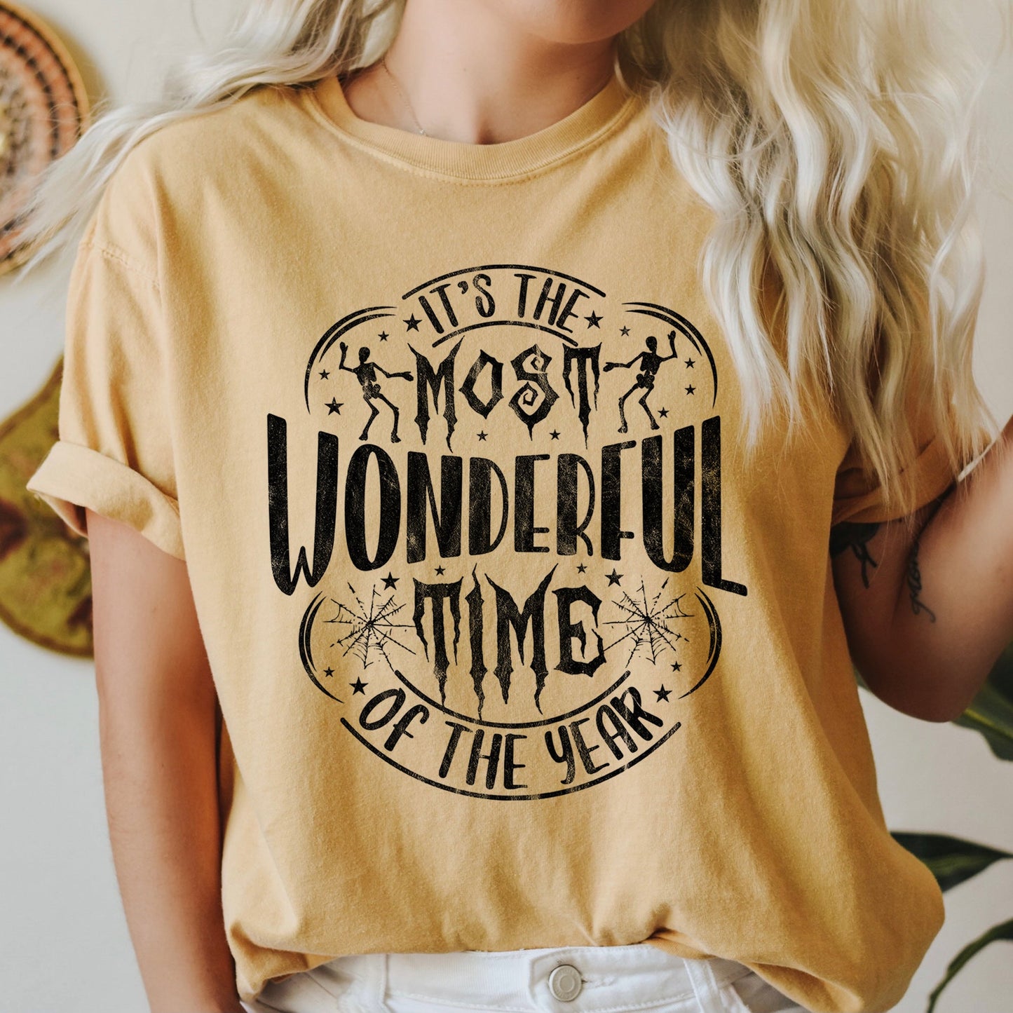 It's The Most Wonderful Time Of The Year Retro Halloween Comfort Colors Tshirt