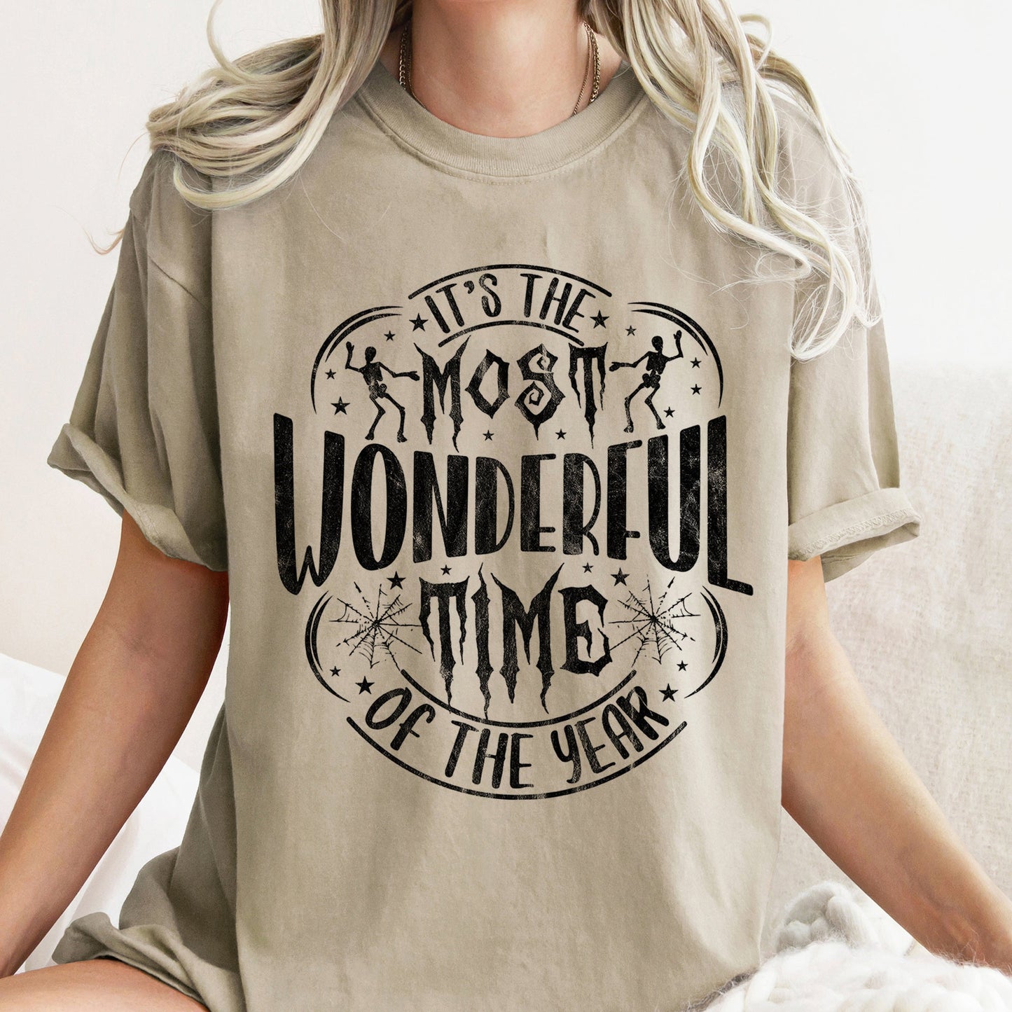 It's The Most Wonderful Time Of The Year Retro Halloween Comfort Colors Tshirt