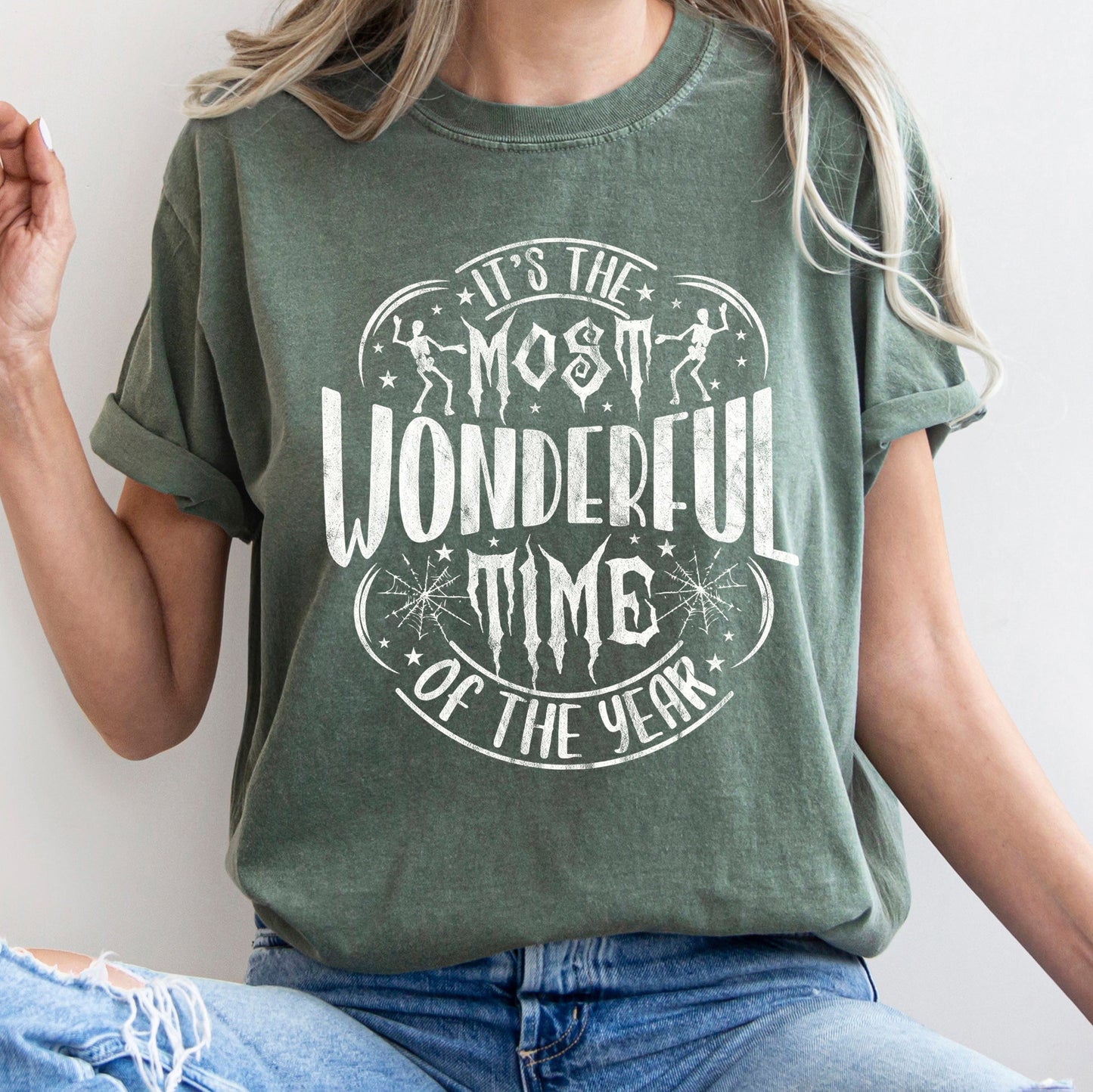 It's The Most Wonderful Time Of The Year Retro Halloween Comfort Colors Tshirt