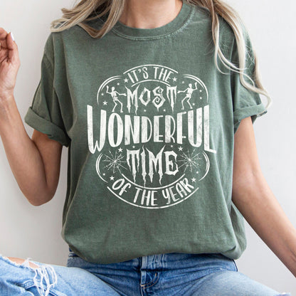 It's The Most Wonderful Time Of The Year Retro Halloween Comfort Colors Tshirt