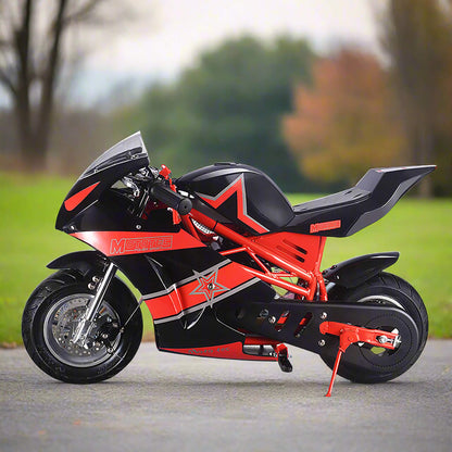 MotoTec GT 49CC 2-Stroke Premium Air Cooled Gas Pocket Bike (93706896)