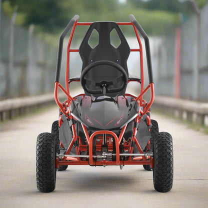 MotoTec Maverick 36V/36AH Red Electric Battery Powered Go Kart, 1000W (96358241)