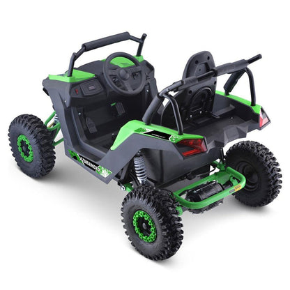 MotoTec Raider 1200W 48V/12AH Kids Electric Full Suspension UTV, Green (SAK76283)