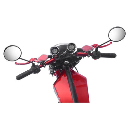 MotoTec Raven 60V/30AH 2500W Electric Moped Motorcycle Scooter For Adults, Red (SAK48163)