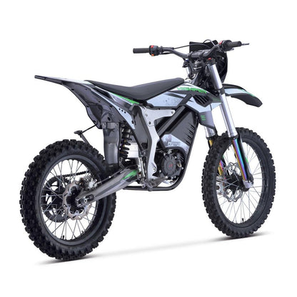 MotoTec Venom High-Performance 72V/12000W Electric Dirt Bike, White (97314685)